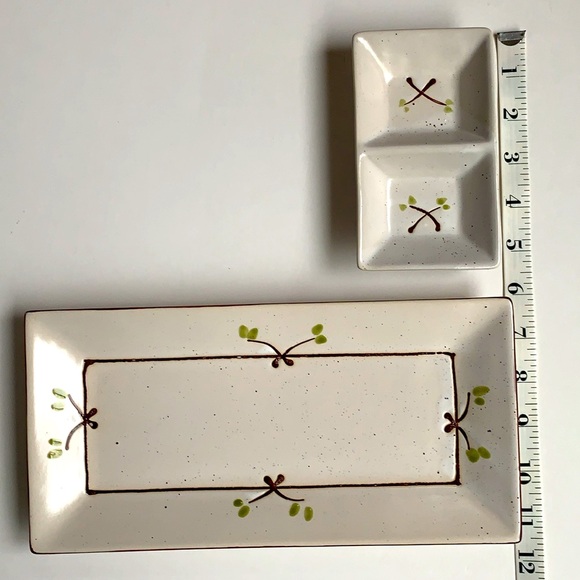 NWB Japanese Minoya Platter & Dipping Set Entertaining Home - Picture 4 of 13